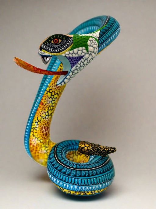 Craft by Order Alebrije Serpiente unique handpainted and handmade Alebrije Snake Unique Piece - CEMCUI