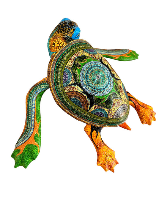 SOLD OUT Craft by Order Beautiful Handpainted Big Turtle Alebrije unique Piece - CEMCUI
