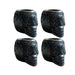 4 Black Clay "Barro Negro" Tequileros Shots in Form of Skull - CEMCUI
