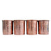 4 Hammered Copper Cups 17 Oz Artesanal - CEMCUI