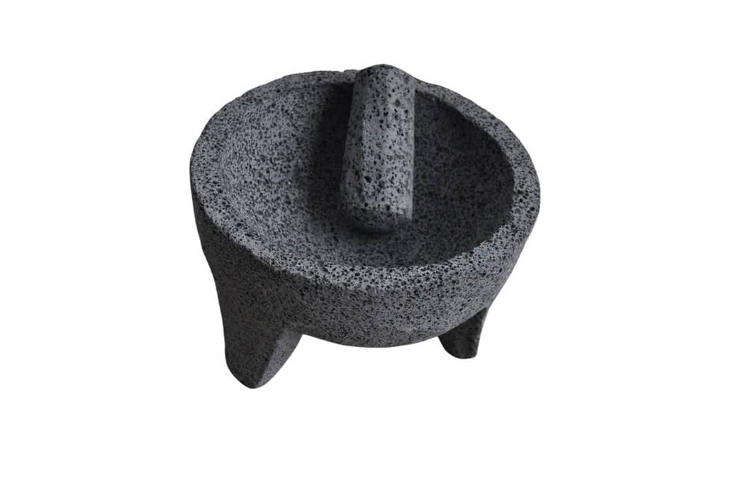 Molcajete Traditional Shape 9 Inches Volcanic Stone