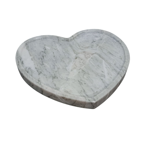 Artisanal Heart-Shaped Marble Charcuterie Board 12.5 inches - CEMCUI