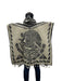 Aztec Warrior Wool Poncho 40x43 Inches (each side) - CEMCUI