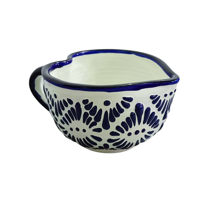 Craft by Order 4 Talavera Mugs Cups Coffe Cup With Heart Shape 14.5 Oz - CEMCUI