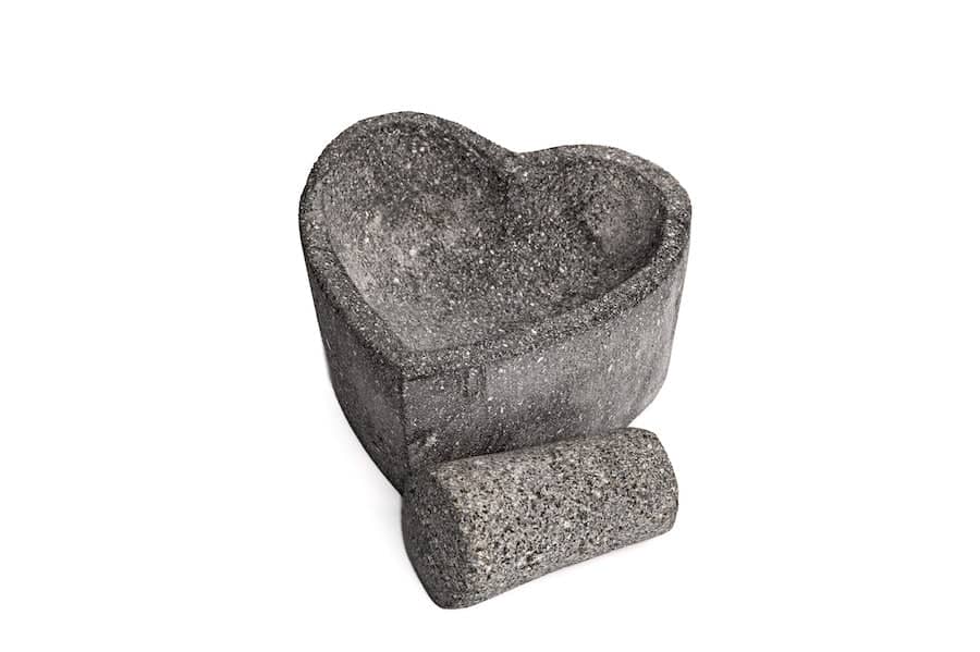 Craft by Order - Molcajete Yólotl 6 in Molcajete heart Made of Volcanic Stone - CEMCUI