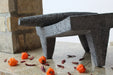 Mexican Metate made of Dark Volcanic Stone 8.6 x 12 inches - CEMCUI