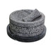 Mexican Molcajete Yolia made of Volcanic Stone with Marble Base 35 Oz Capacity - CEMCUI