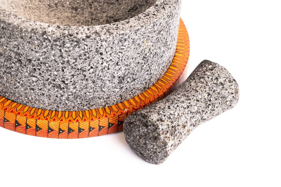 Pre-Order Item: Chilmamolli Rey 8 Inch Molcajete with Alebrije hand made painted base - Special Edition