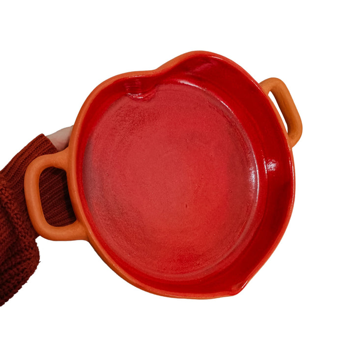 Red Clay Cazuela Set - Perfect Pair for Romantic Meals
