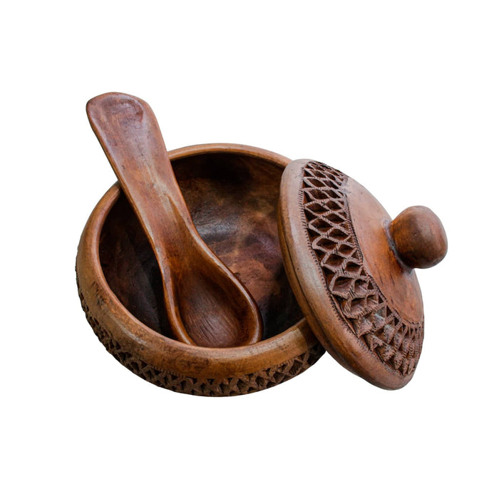 Craft by Order - Sabor Auténtico”: Set of 2 Artisanal Barro Negro Salsa Bowls, Rich Brown – 14 oz Each