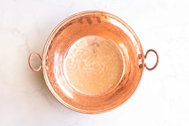 Craft by Order - Set of 2 Handmade Hammered Copper Pots  "Cobre Martillado"  from Santa Maria del Cobre - 9 Liters each (2.4 Gallons)
