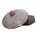 Tortillera of Volcanic Stone and Talavera Lid color Pink - CEMCUI