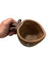 Two Brown Handcrafted Oaxacan Clay Heart-Shaped Cup Set Ideal for Coffe or Tea - 10 Oz, heart mug - CEMCUI