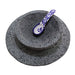 Volcanic Stone Bowl and Griddle with Talavera Spoon - CEMCUI